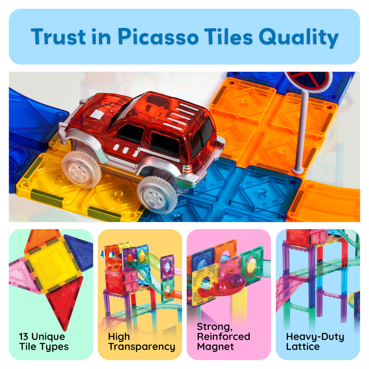 108 Piece Marble Run Race Track Set with LED Cars M58485