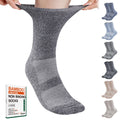 6 Pairs Non Binding Seamless Toe Crew Socks C759966