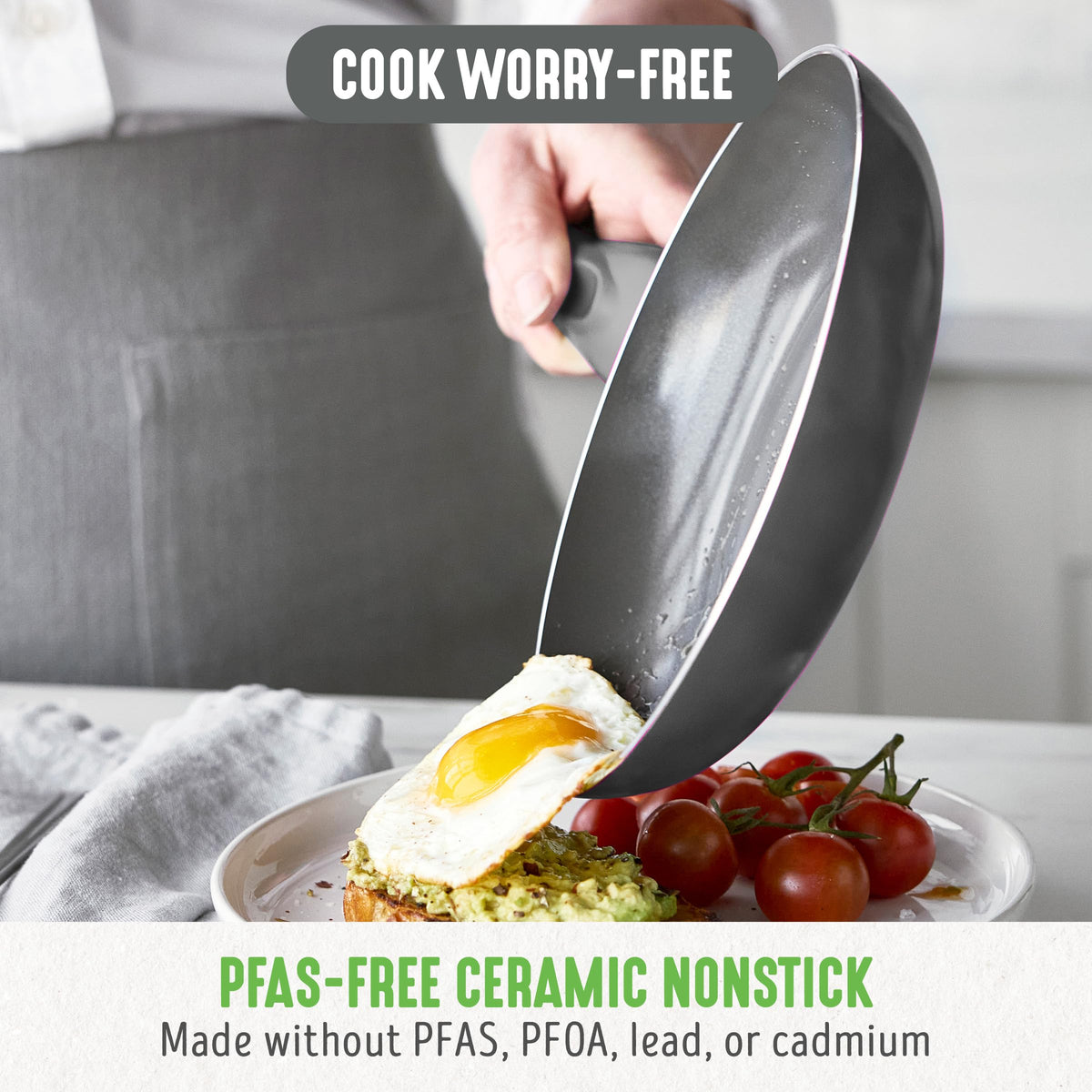 12 Piece Ceramic Nonstick Cookware Set F47013