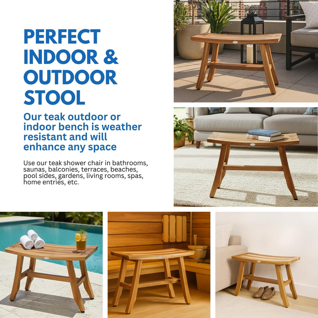 28-Inch Teak Shower Bench P5379
