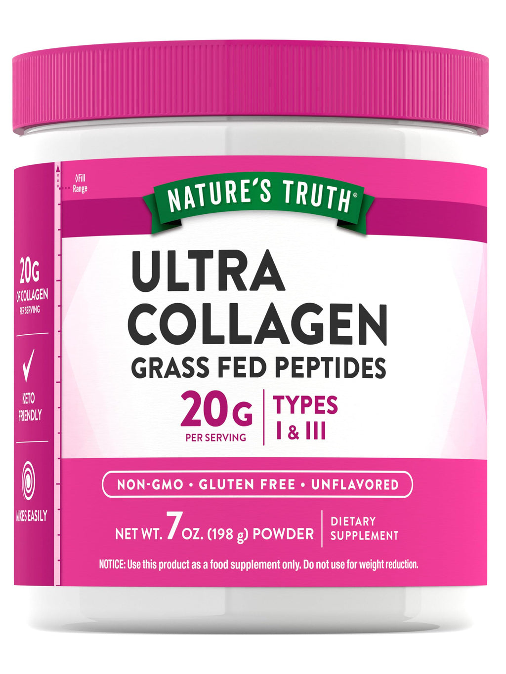 Collagen Powder 7 oz Type I and III Unflavored Y927421