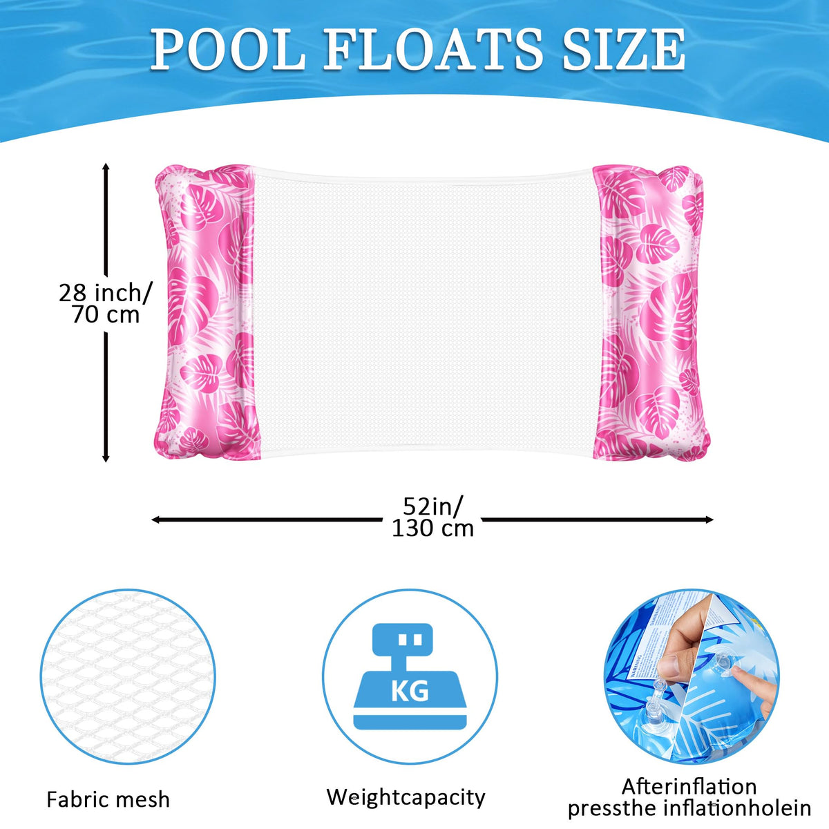 Inflatable Pool Float 6 Pack K8146