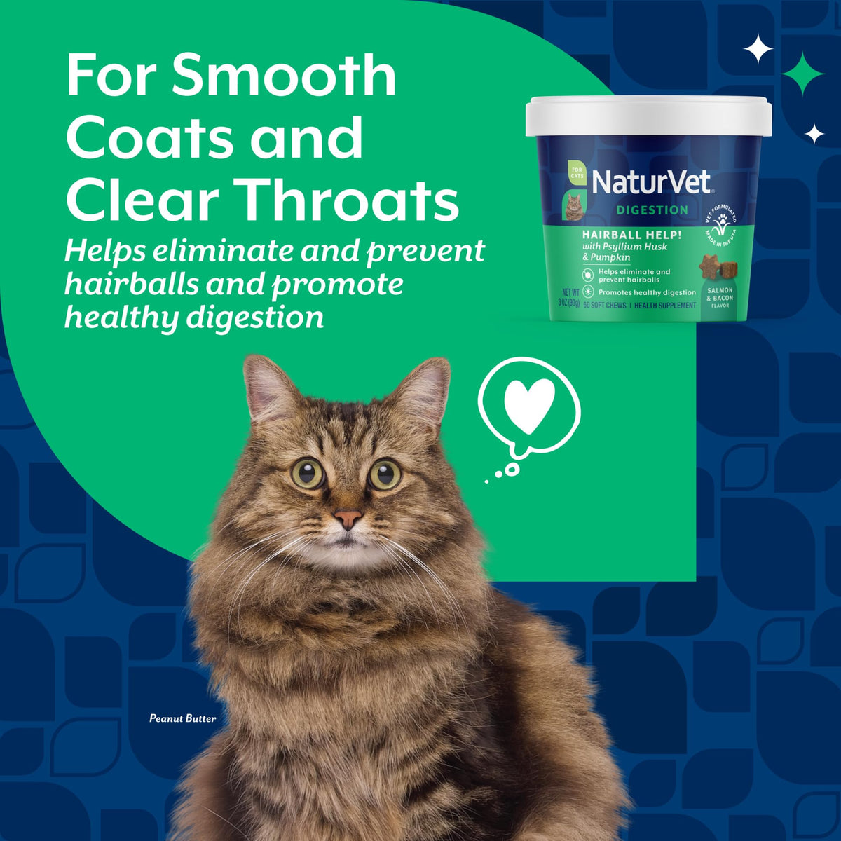 Hairball Aid Supplement for Cats Plus Pumpkin 60 Soft Chews O699