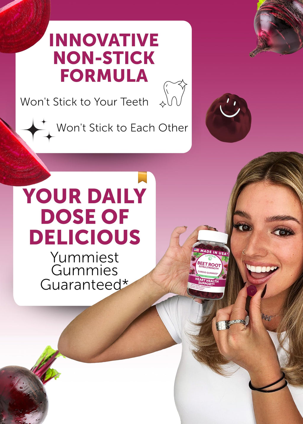 Beet Root Gummies 60ct O2233