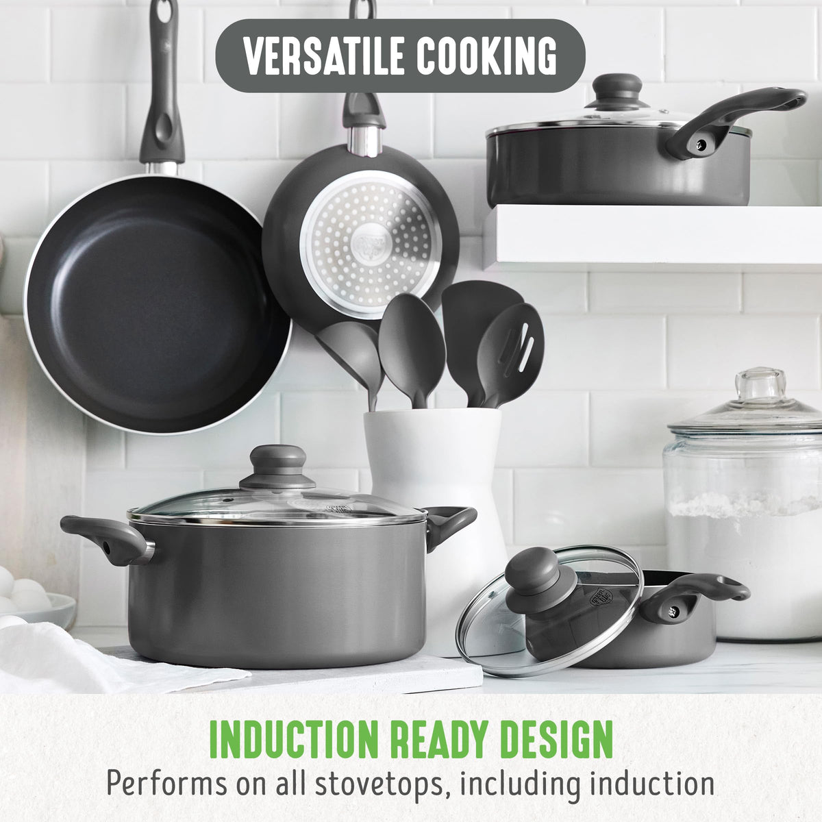 12 Piece Ceramic Nonstick Cookware Set F47013