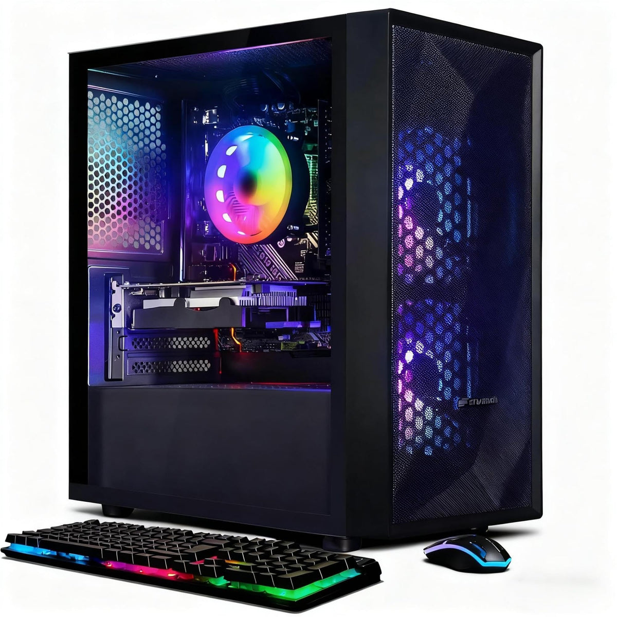 Gaming PC Bundle with 24 Inch FHD LED Monitor, GeForce RTX 2060 6G, Intel Core I5, 16G RAM, 512G SSD U793340