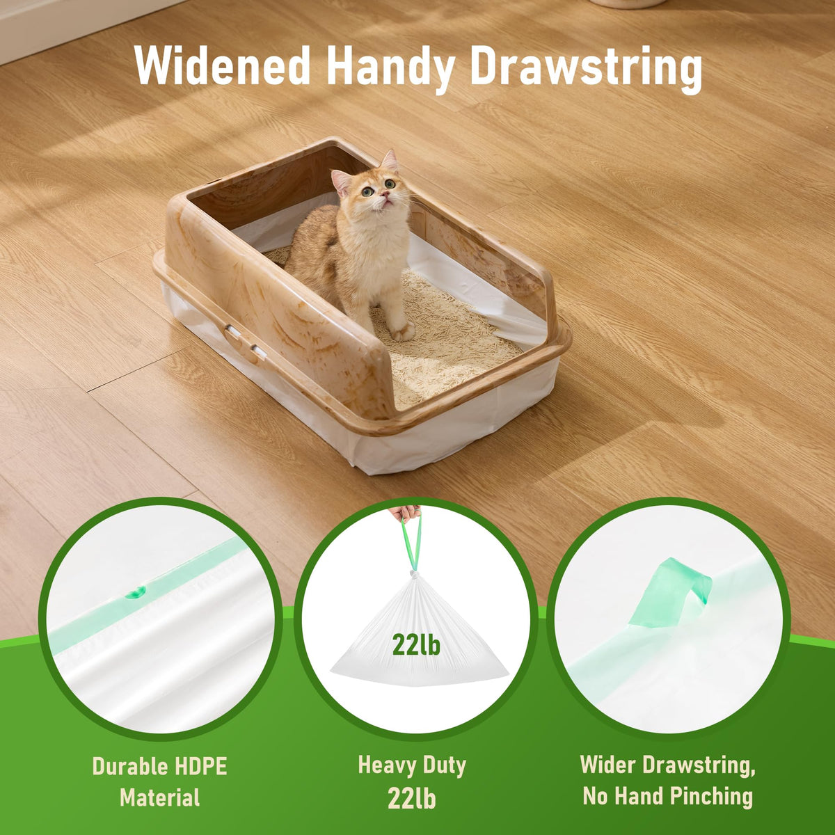 Cat Litter Box Liners Large 20 Count P4237
