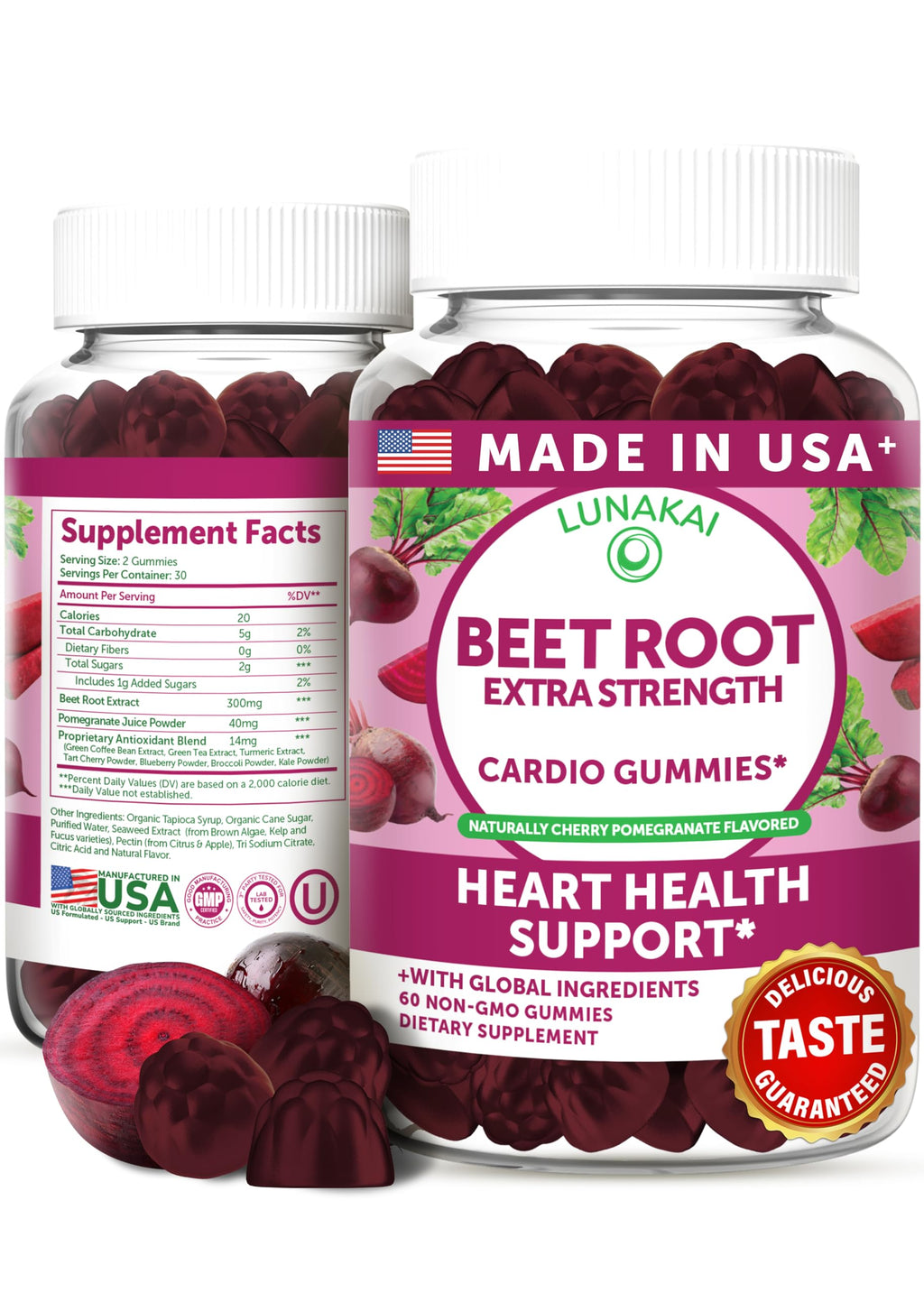 Beet Root Gummies 60ct O2233