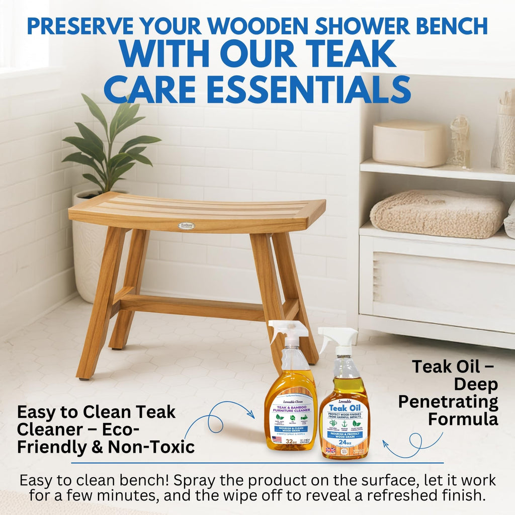 28-Inch Teak Shower Bench P5379