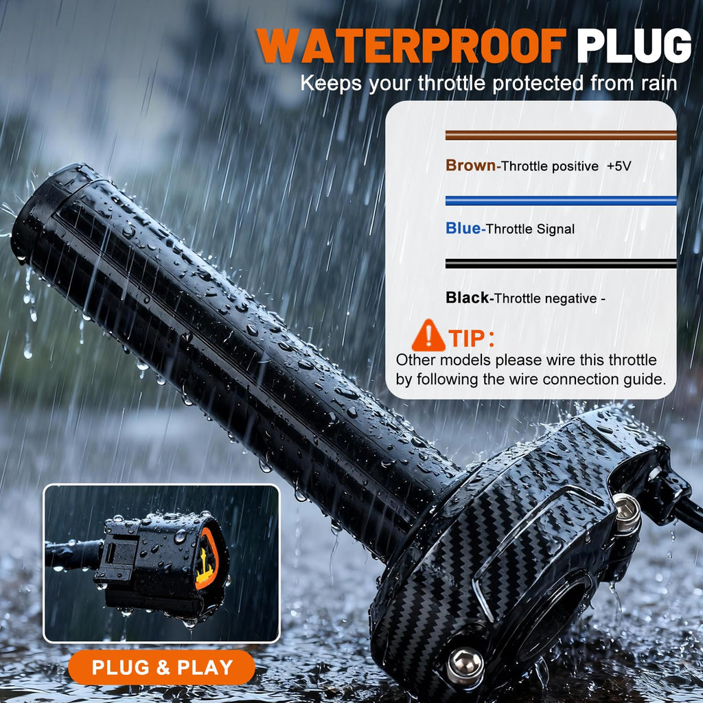 Waterproof Twist Throttle Kit for Electric Dirt Bike S8905