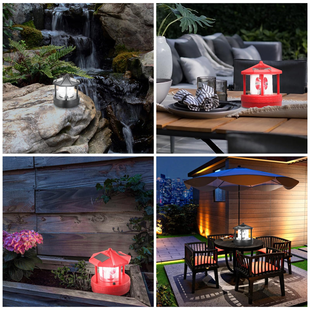 Black Solar Lighthouse Light Z938557