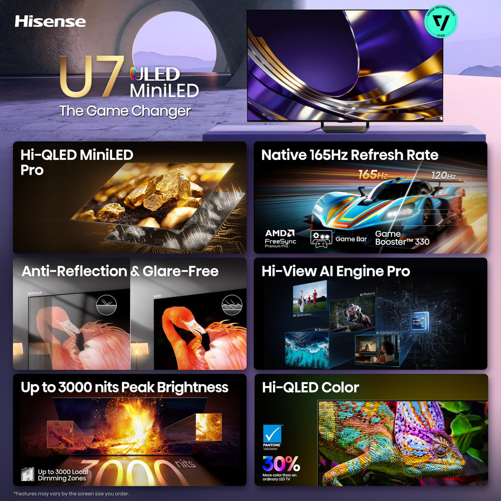 75" Mini-LED ULED 4K UHD Smart Google TV H6386