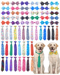 60 Pack Paw Print Dog Bowties and Ties I835898